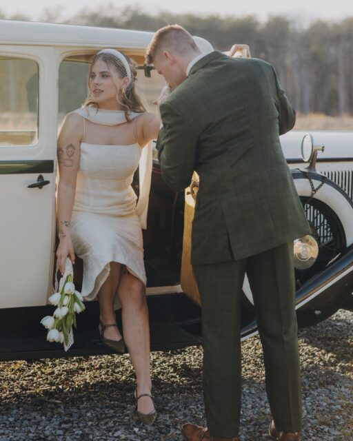 Straight out of a MOVIE 😍 these two are absolutely stunning and not to mention the CUTEST 🤭 I will forever be a sucker for a vintage vibe 🤍🖤
•
venue: @goldhillpinesgreenhouse
makeup: @xtinembeauty
hair: @carolinecartierhair
florals: @jensencreationsnc
rentals: @finefiestadecor
models: @calilfoster @coopfoster11 
classic car: @classiccarlimousines 
host: @goldenhourbykp
